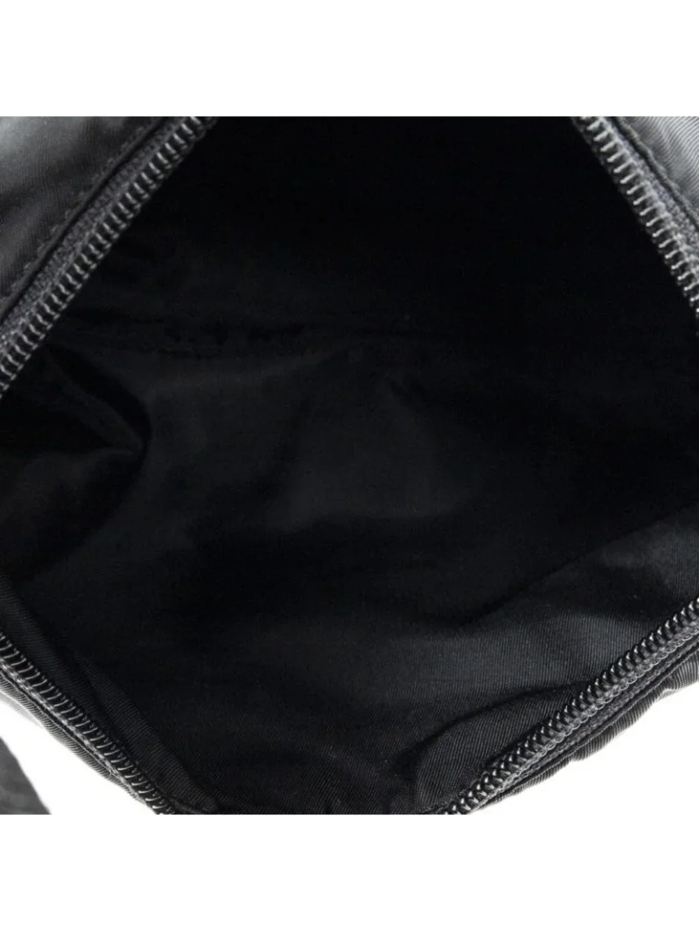 Prada Mini Zip Hobo Black Nylon Canvas - Picture 9 of 10